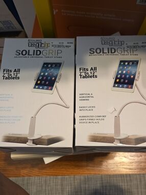 Aduro U-Grip SolidGrip Adjustable Tablet Stand - White